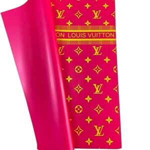 Louis Vuitton Fuchsia & Gold Korean Paper